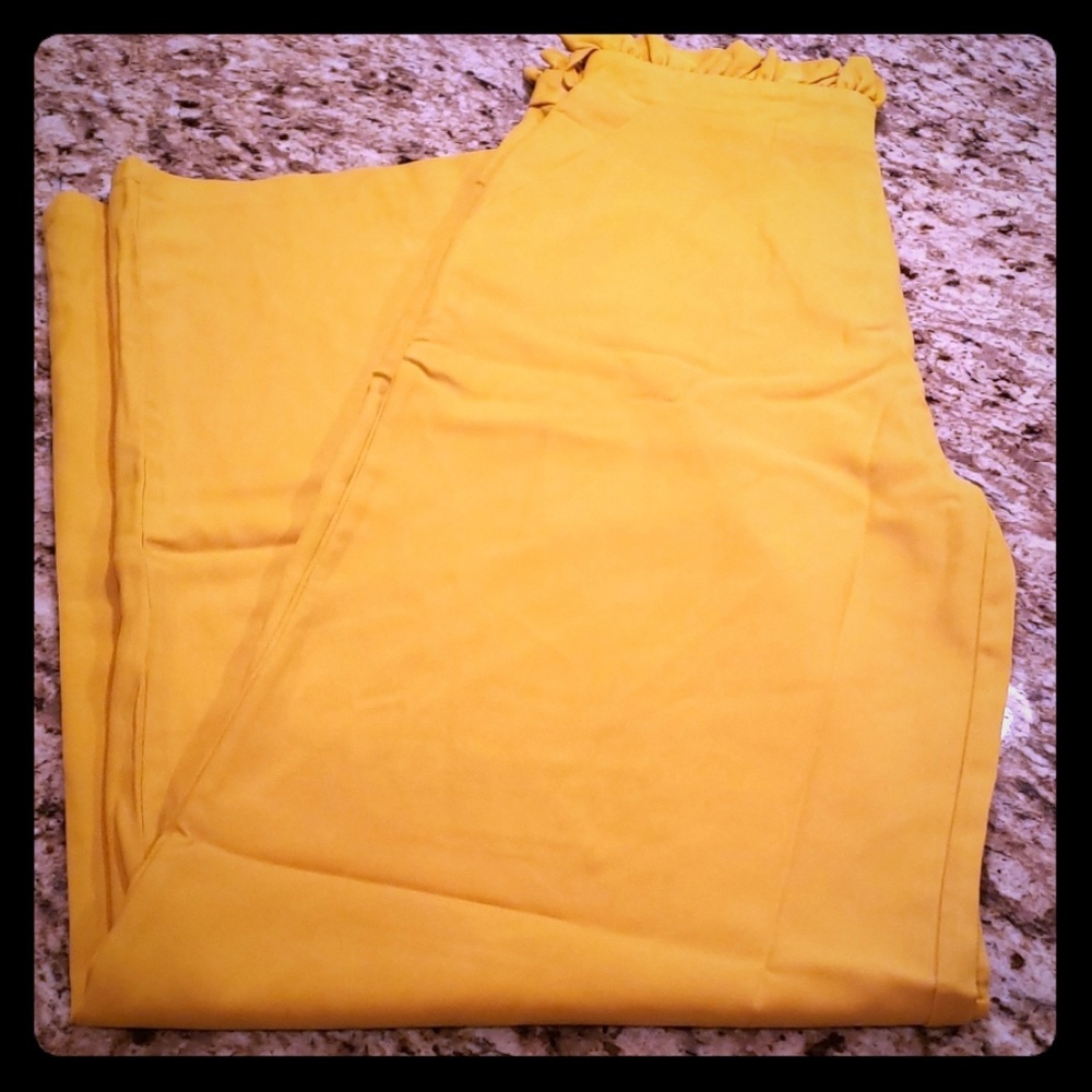 Shein High Waist Wide Leg Belted Pants